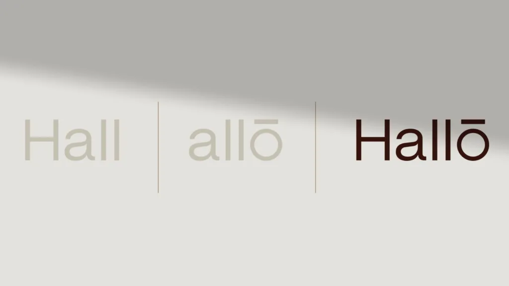 Origine du nom Hallō : « hall » et « allô » réunis